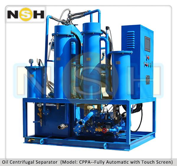 Manual Control Centrifuge Filtration Systems , Touch Screen Centrifugal Oil