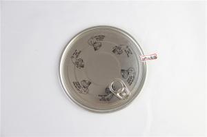 Wholesale Airtight Silver Tin Can Lid Easy Open End , 0.21 To 0.23 mm Thickness from china suppliers