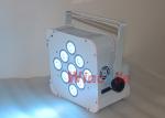 9 × 8W RGBW 4 In 1 Wireless Battery Powered Led Spotlights 12000mAH Preset