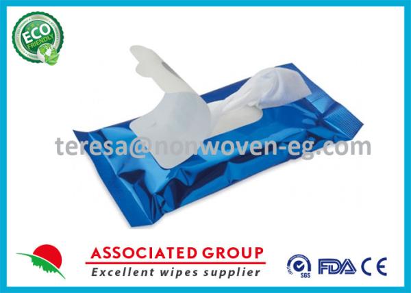 Individually Wrapped Antibacterial Wet Wipes Portable Hypoallergenic Formula For