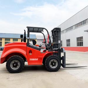China 4 Wheel 5000 Lbs Small Rough Terrain Forklift Automatic Transmission on sale