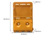 2M PE T Shape Red Yellow Water Filled Plastic Road Traffic Barrier For Road
