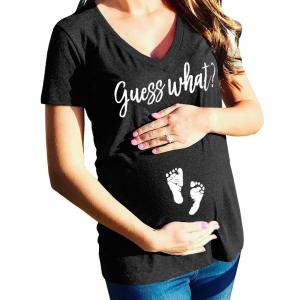 Wholesale Custom Made Printed Womens Maternity Clothes Casual Maternity Tops Summer from china suppliers