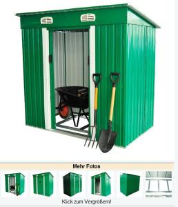 Wholesale Color Coated Steel Garden Sheds Plate Storage Larger Internal Storage from china suppliers