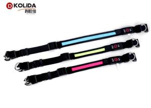 Wholesale Multi Color Safety LED Dog Collar Harness Flashing Light Up For Dark Environment / Night from china suppliers