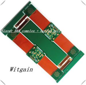 China FR4 6 Layer Rigid Flex Circuit Boards 1.6 MM Thickness on sale