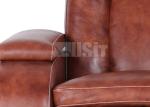 Premium Genuine Leather Home Theater Seating Sectional Recliner Fireproof