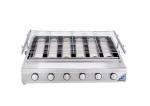 Factory Price Smokeless Barbecue 6 pcs burner Gas CStainless Steel BBQ Grill