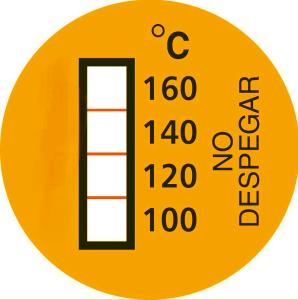 Wholesale Irreversible 100 120 140 160℃ High Temperature Irreversible Temperature Indicator Labels from china suppliers