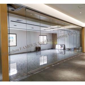 China 48'' Office Internal Glass Partition Walls , ISO 3834 Aluminium Glazed Partition on sale