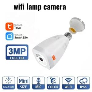 Wholesale Tuya Smart Indoor Lamp Camera 1080P HD Lamp Holder Home Security Wireless Spotlight Camera from china suppliers