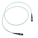 12 Fiber OM3 MPO Trunk Cable Fiber Optic MTP Patch Cord LSZH 1M Type B