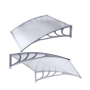 Wholesale Aluminium Profile Connecting Parts 600*600mm Grey Polycarbonate Canopy from china suppliers