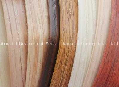 Table wood grain edge banding,PVC,ABS,double color,color & size can be