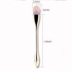 Soft Silica Custom Logo Makeup Brushes , Cosmetic Face Brushes Electroplated