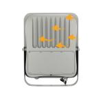 Warehouse Sport Ground Portable Outdoor 100w solar flood light with Sensor