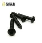 China factory wholesale M8 black pan head self tapping aluminum screws