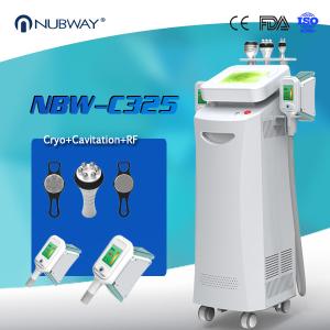 Wholesale CE ISO FDA approved Hot Sale 5 handles Cryolipolysis Slimming With Cavitation and RF for body slimming weight loss from china suppliers