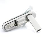 Plane Type Electrical Cabinet Door Lock Plastic Spraying Finish With Swing