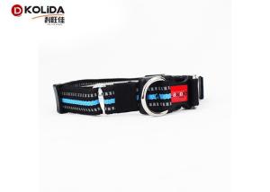 Wholesale Purple / Pink Nylon Dog Collars , Adjustable Puppy Collar With Metal Side Release Buckle from china suppliers