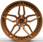 2 PC Sputtering Bronze Staggered 20 and 21 inches Alloy Wheels Machined Face For