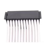 90 Degree Bradided Sleeved ATX 24pin extension cable Power Supply computer cable