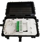 Black Small Terminal Box , Ftth Distribution Terminal Box 36 / 72 Fibers