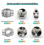 DN25 Stainless Steel 316L Floating Straight Through Valve Ball with Customized