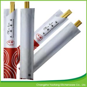 Wholesale 21cm Natural Tensoge Bamboo Chopsticks Open Paper Packing from china suppliers