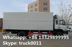 Wholesale 4x2 dongfeng 8 ton to 15 ton refrigerated van, hot sale best price Cummins 170hp dongfeng brand refrigerated truck from china suppliers
