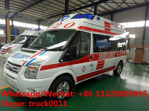 Quality 2020s best seller-FORD V348 diesel transit ambulance vehicle for sale, high quality and low price FORD diesEL ambulance for sale