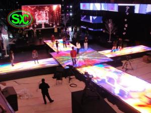 Wholesale Fashionable Indoor Dance Floor With 6.25mm Pixel Pitch , 250mm*250mm interactive led dance floor screen from china suppliers