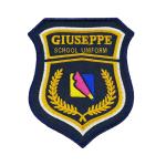 Embroidery Merrow Edge 5cm 3D School Uniform Logo Patches For Hats