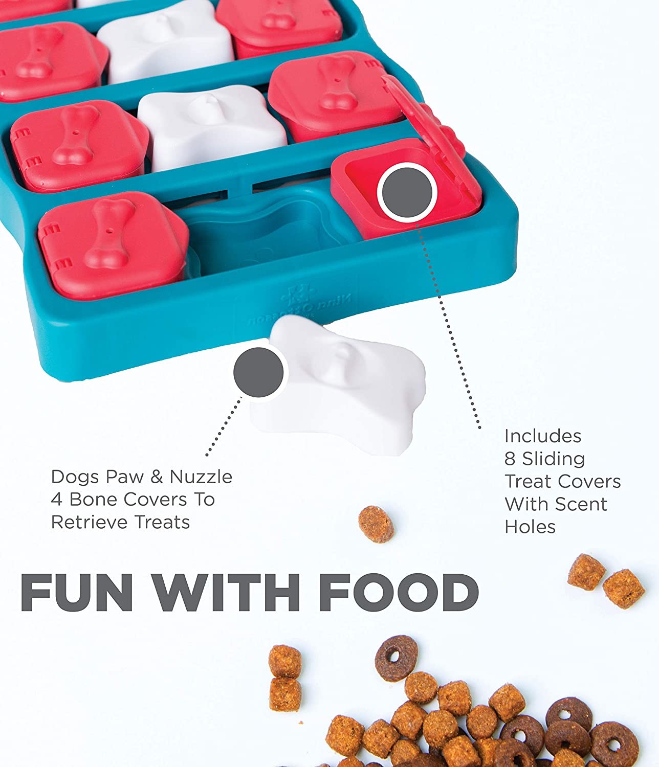 ABS Interactive Food Puzzles For Dogs Blue Color