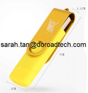 China Hot Sell Mobile Phone USB Flash Drive, Mobile Phone USB Pen Drive with Double Sockets on sale