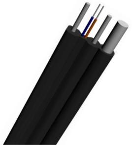 Wholesale GJYXCH G657A1 Indoor Fiber Optic Cable FTTH LSZH With 1.0 Steel Self Supporting from china suppliers