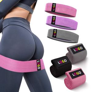 Wholesale Pilates Custom Printed Fabric Resistance Bands Glute Gym Polyester Latex from china suppliers