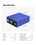 A Grade Lifepo4 Polymer Lithium Battery Cell Solar Storage Energy 3.2v 280ah