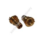 Golden Copper RF connector parts Milling CNC Machining Aerospace Parts
