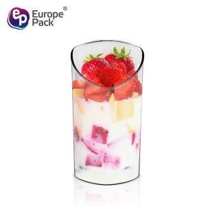 Wholesale Disposable mini plastic jelly pudding dessert cake square plastic dessert cup from china suppliers