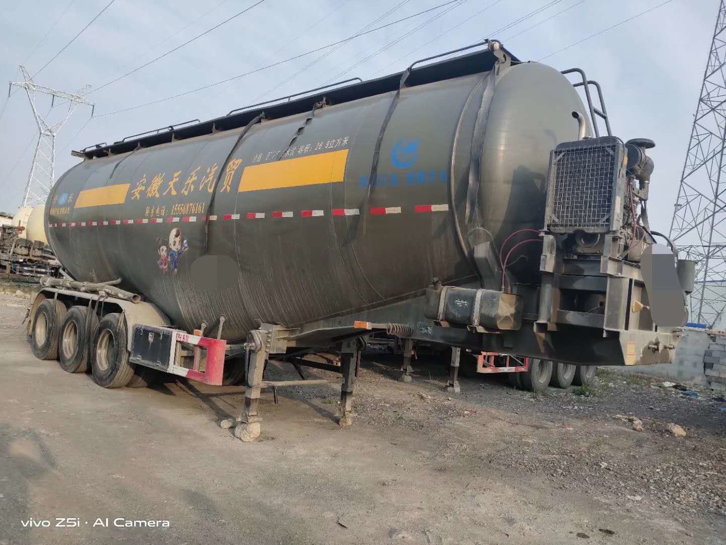 2 Alex 3 Alex V Type Used Cement Bulk Semi Trailer