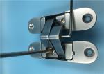 Zinc Alloy Adjustable 3D 180 Degree Concealed Hinge Right Open 30x110 mm