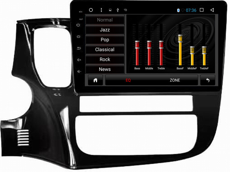 Ouchuangbo car radio gps nav android 6.0 for Mitsubshi Outlander 2017 with bluetooth SWC USB Mirror-Link 1080 video