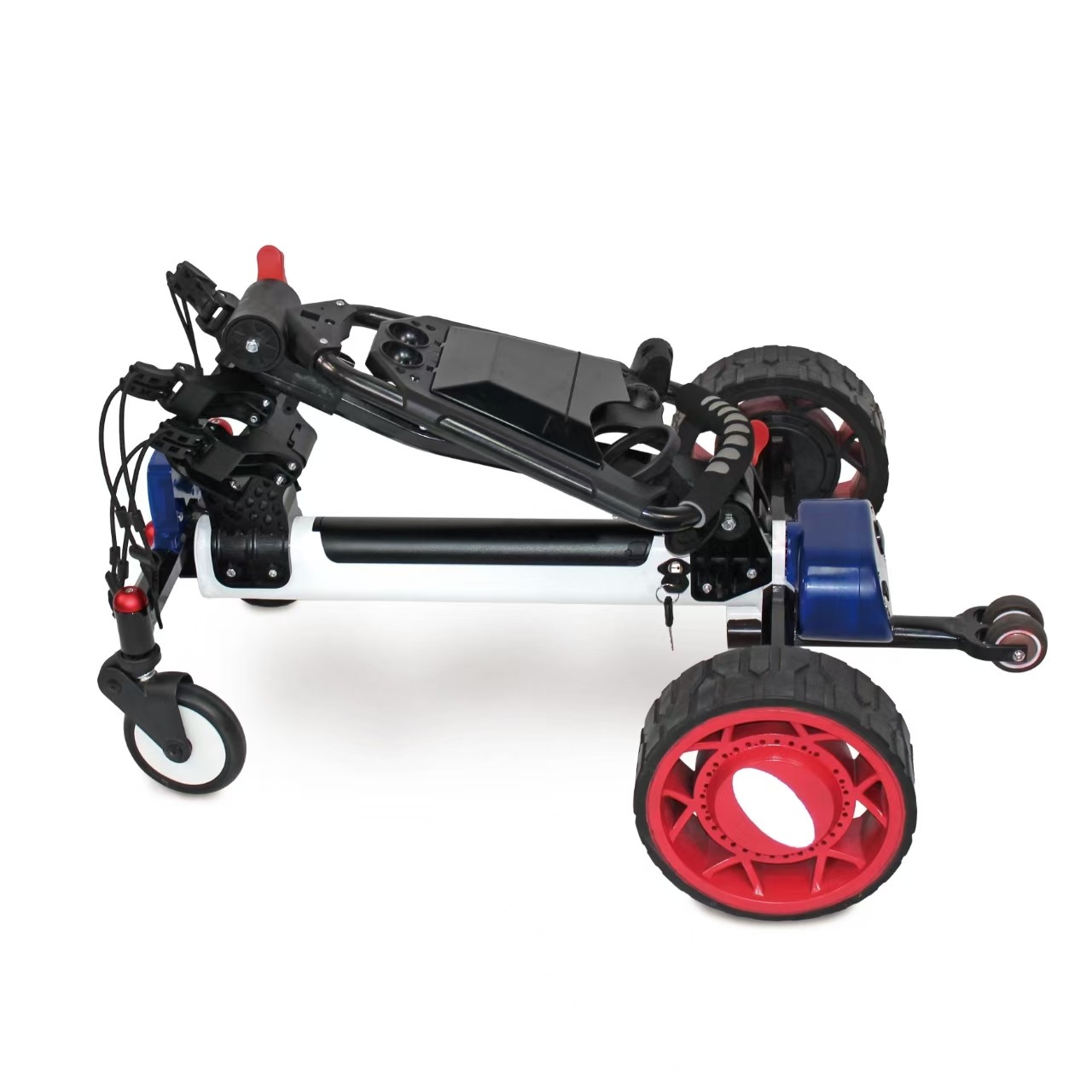 Intelligent Follow Golf Charter Golf Trolley Electric Four-Wheel Caddie Robot Trolley Electric Drive Remote Self Following Function
