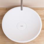 White Color Counter Top Basin / Acrylic Wash Basin Easy To Clean