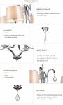Contemporary metal chandelier with K9 crystal ball for hotel lighting (WH-MI-21)