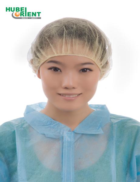 Medical Nonwoven Bouffant Cap Head Cover Hair Covers Disposable Hat-Cap Hair
