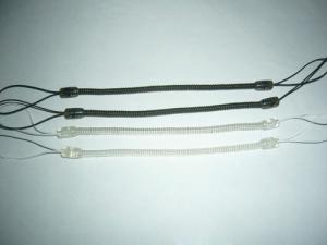 Wholesale Customized Black/Clear Color 15cm Length Plastic Slim Connecting Coil Tethers from china suppliers