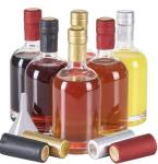 250ml Round Boston Glass Wine Bottle 8oz Vodka Bottle With Cork Lid