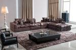 Living Room Couch Linen Fabric Sectional Sofa Set Designs AW-827
